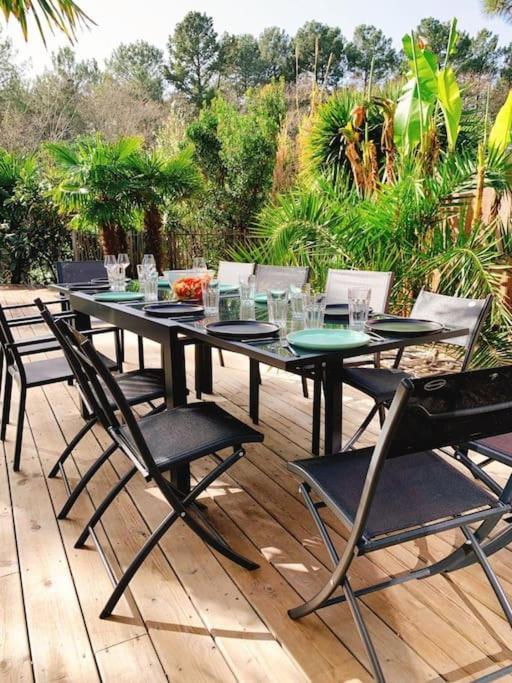 Villa Arcachon 12 Pers Avec Piscine Chauffee 1 Mai Au 30 Sept Bagian luar foto